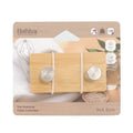 Bamboo Concave Double Hook – Stainless Steel