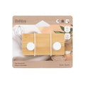 Bamboo Concave Double Hook – White