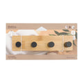 Bamboo Concave Four Hook – Black