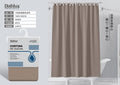 Khaki Honeycomb Fabric Shower Curtain 180180CM