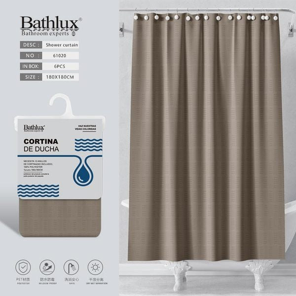 Light Coffee Three Vertical and Horizontal Dot Fabric S…