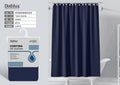 New Dark Blue Honeycomb Fabric Shower Curtain 180180CM
