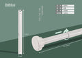 White Shower Curtain Rod 110200