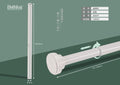White Shower Curtain Rod 135250